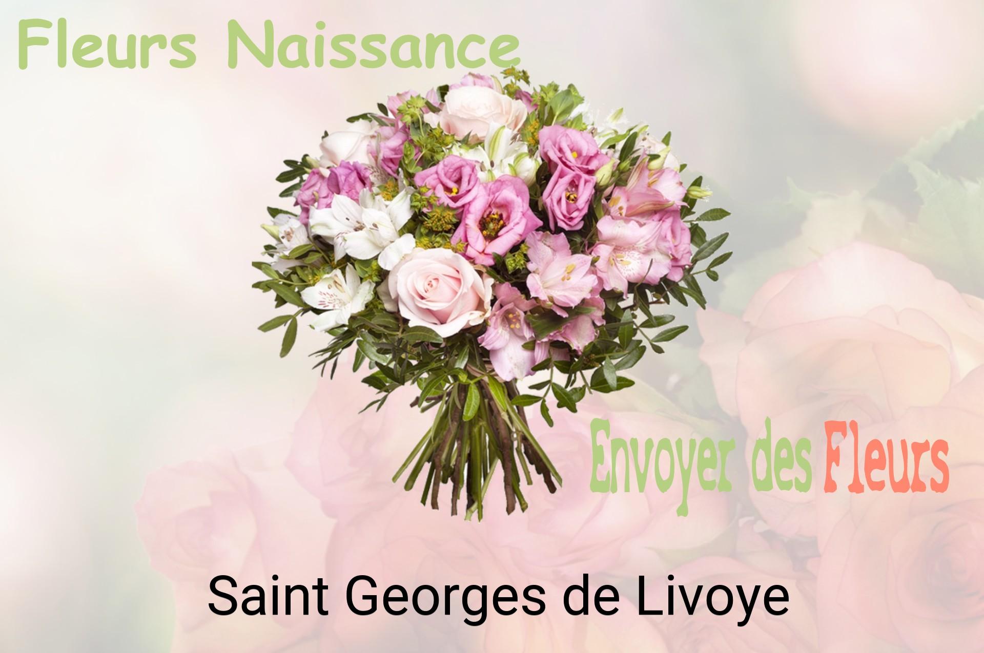 Bouquet de fleurs de naissance livré à Saint-Georges-de-Livoye